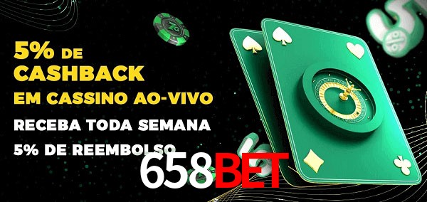 Promoções do cassino ao Vivo 658BET